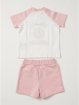 2. Completo logato Bianco-Rosa