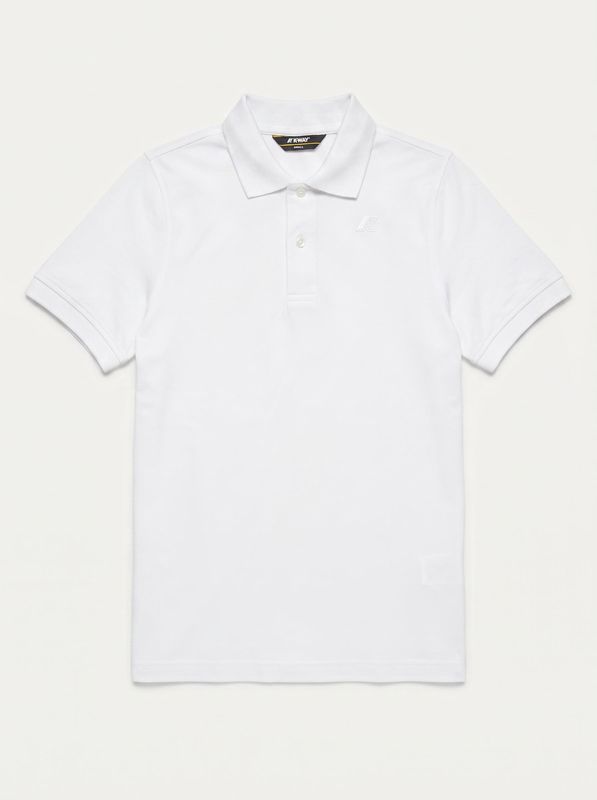 Plain polo shirt White K-Way