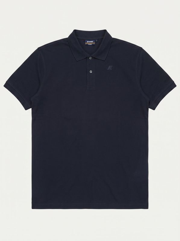 Plain polo shirt Blue K-Way