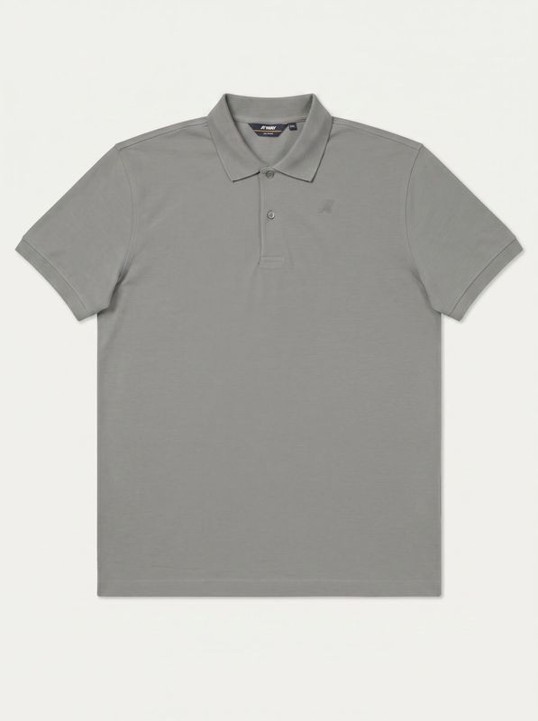 Plain polo shirt Grey K-Way