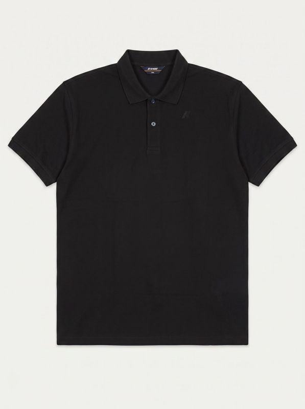 Plain polo shirt Black K-Way