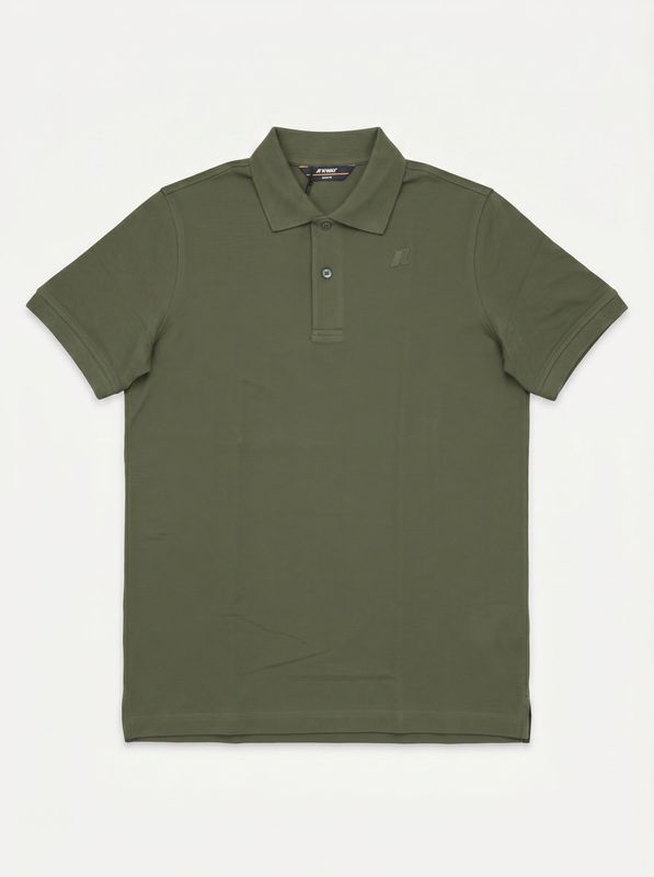 Plain polo shirt Military Green K-Way