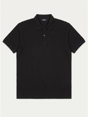 1. Plain polo shirt Black
