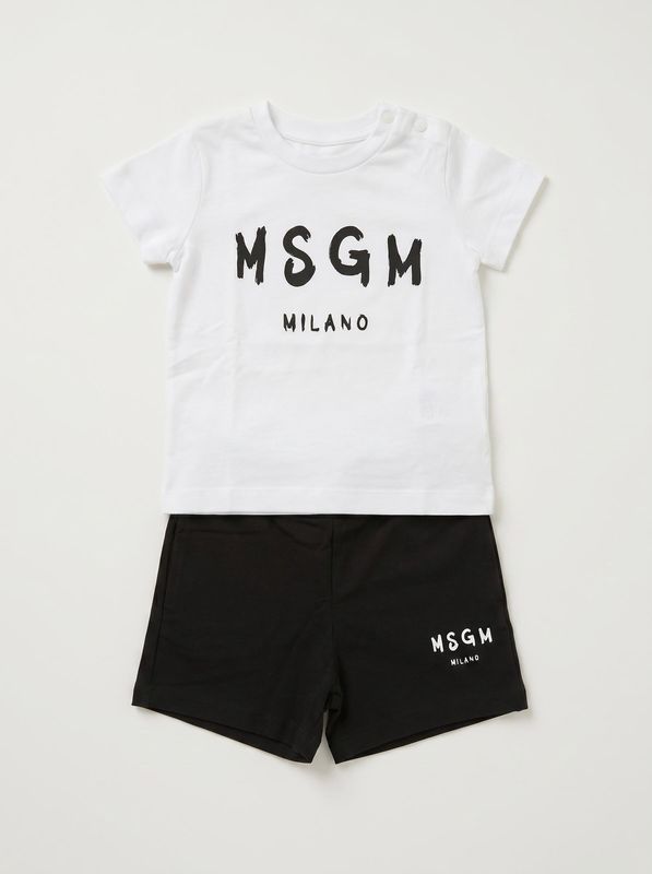 Completo logato Bianco MSGM