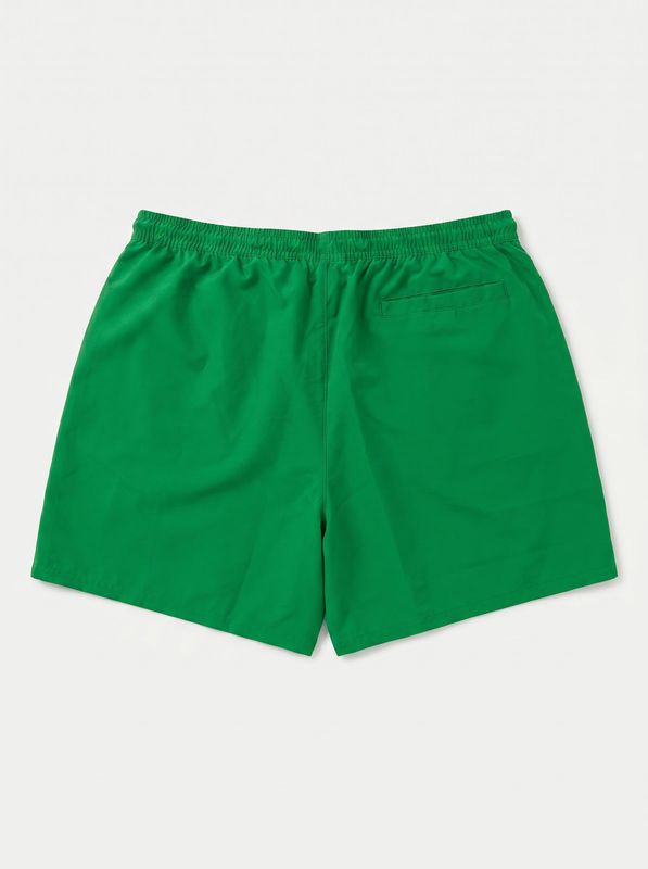 2. Solid color swimsuit with logo Green Calvin Klein lv00n61045