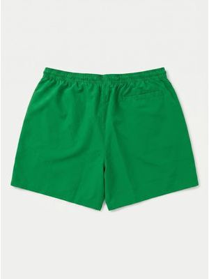 2. Solid color swimsuit with logo Green