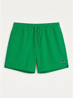 1. Solid color swimsuit with logo Green