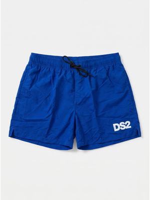 1. One-color swimsuit with side logo Cobalt