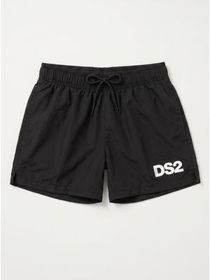 1. One-color swimsuit with side logo Black