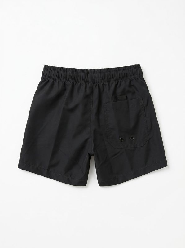 2. DROP SEASON solid color swimwear with side logo Black-White DS2 ss26kb02