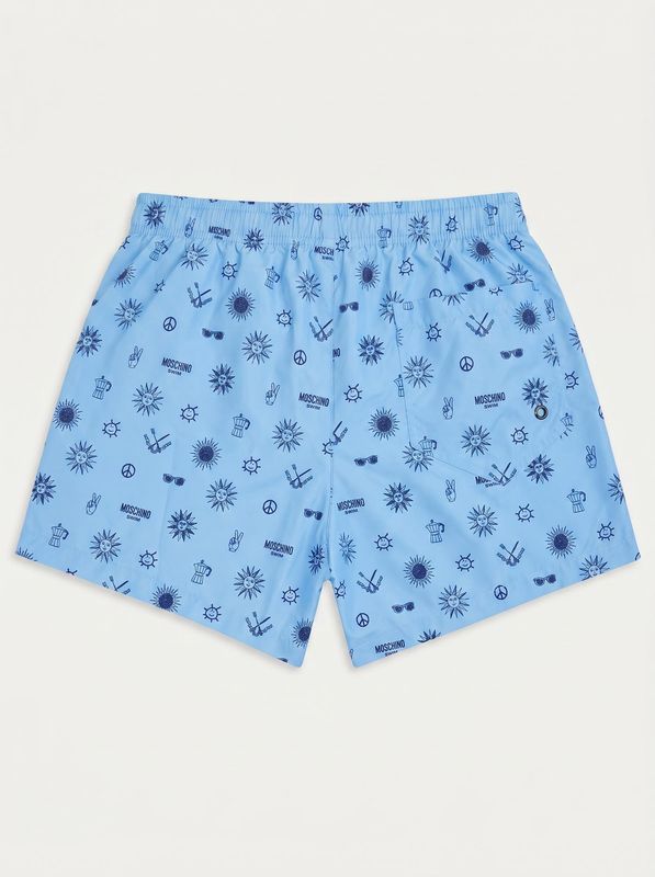 2. Costume uomo a pantaloncino Azzurro Moschino v3a4237