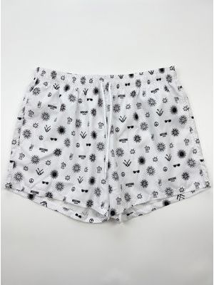 1. Men's shorts costume White