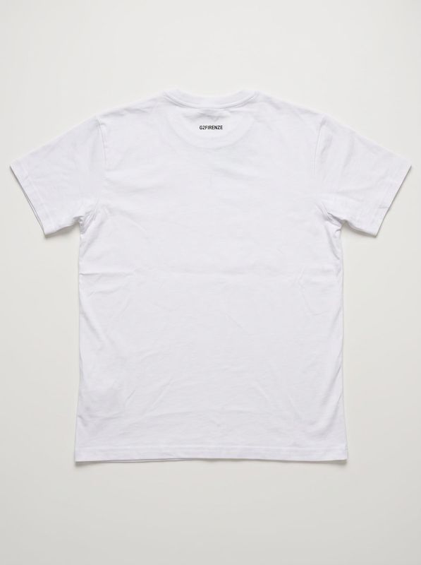 2. T-shirt logata Bianco G2 Firenze g2 usa