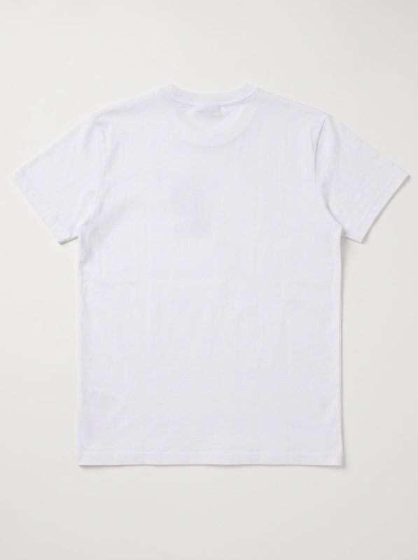 2. T-shirt logata Bianco-Giallo G2 Firenze steel color