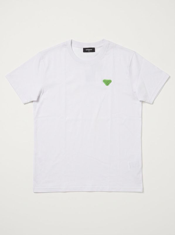 1. T-shirt logata Bianco-Verde G2 Firenze steel color