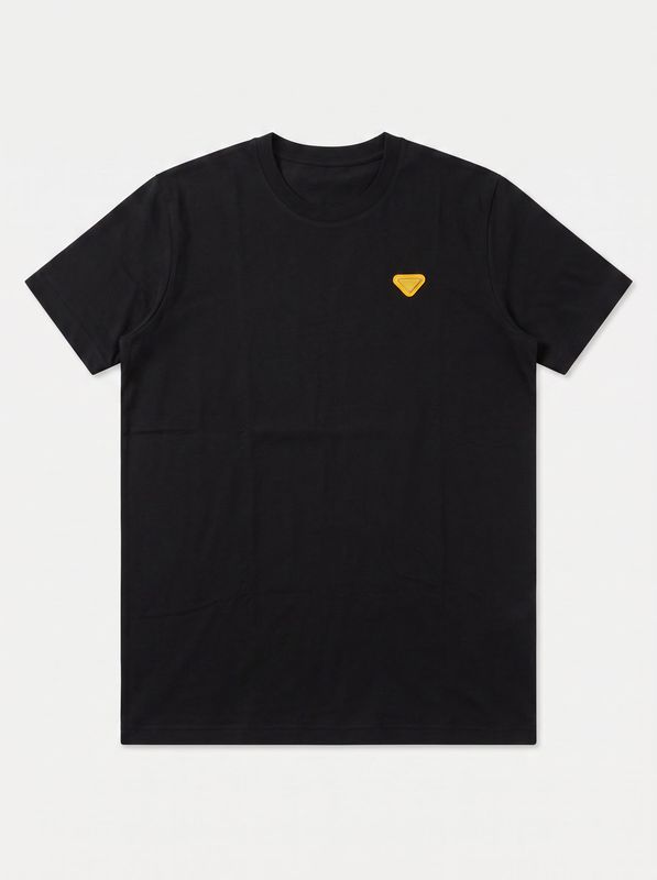 1. T-shirt logata Nero-Giallo G2 Firenze steel color