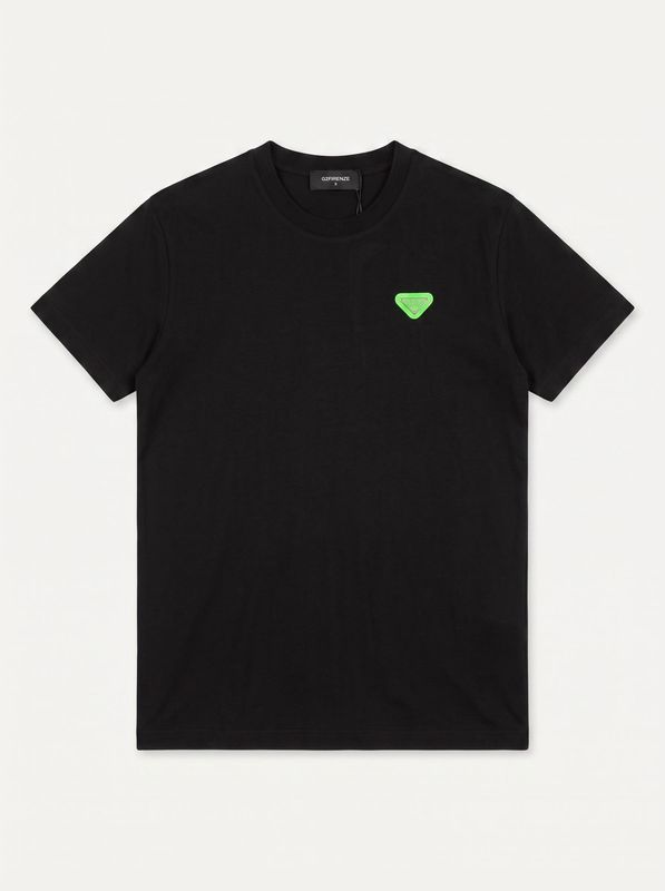 1. T-shirt logata Nero-Verde G2 Firenze steel color