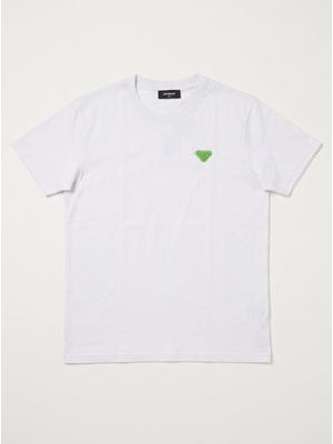 1. T-shirt logata Bianco-Verde
