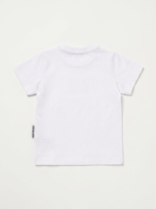 2. T-shirt logata Bianco Bikkembergs bk4278