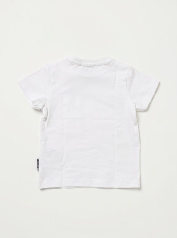 2. T-shirt logata Bianco Bikkembergs bk4266