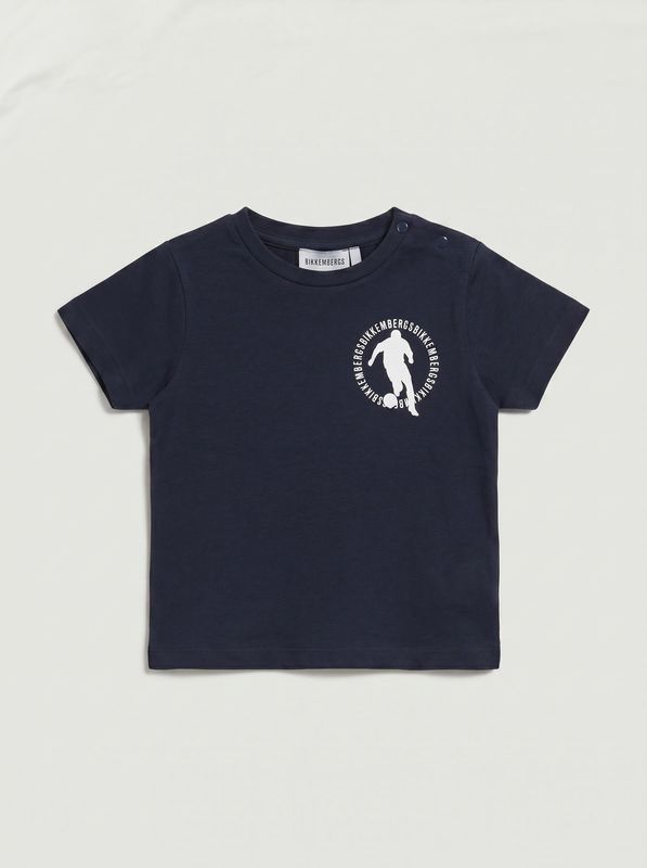 T-shirt logata Blu Bikkembergs
