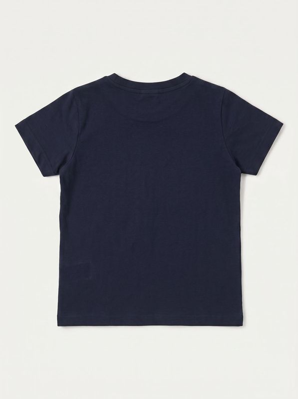 2. T-shirt logata Blu Bikkembergs bk4266