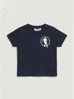 1. T-shirt logata Blu