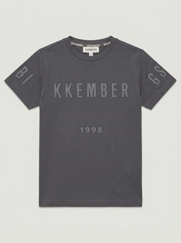 1. T-shirt logata Blu Bikkembergs bk4051