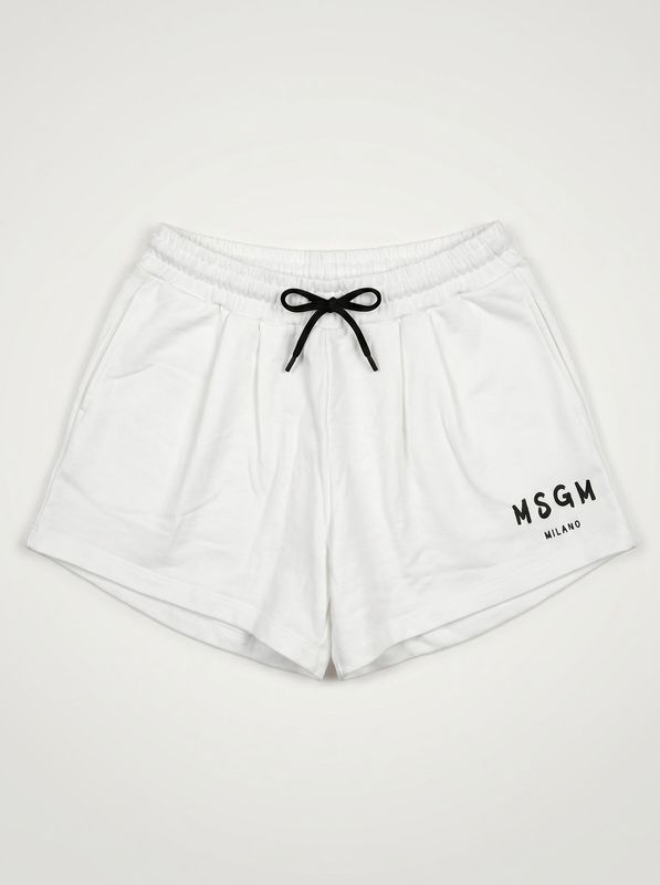 Logo shorts White MSGM