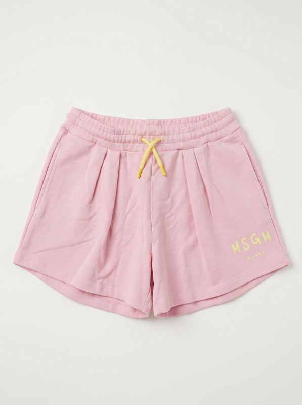 Logo shorts Rose MSGM