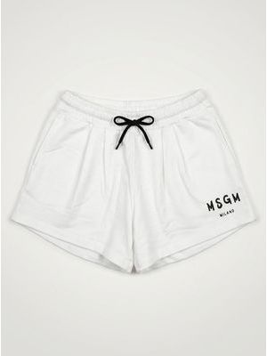 1. Shorts logato Bianco