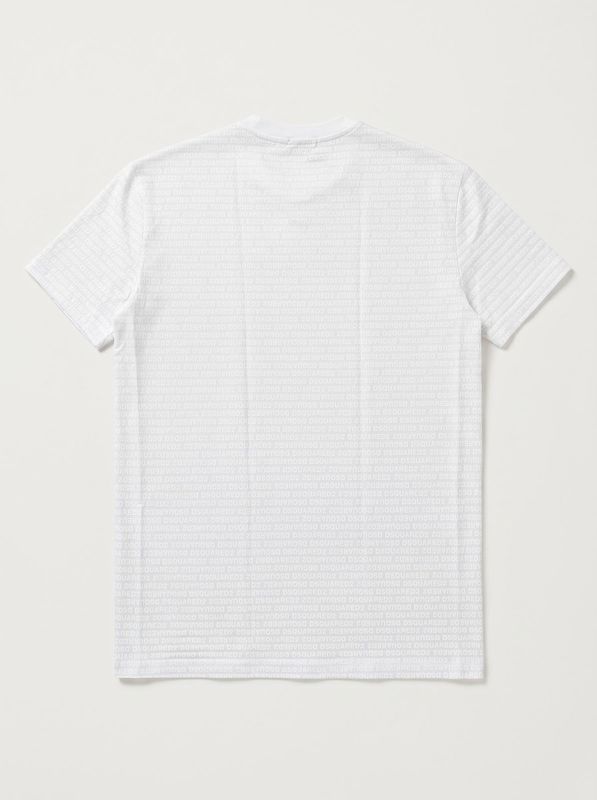 2. T-shirt logata Bianco Dsquared² d9m26200
