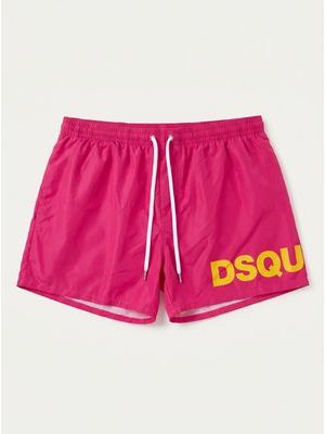 1. Swimsuit with side logo Fuchsia