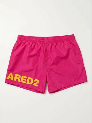 2. Swimsuit with side logo Fuchsia