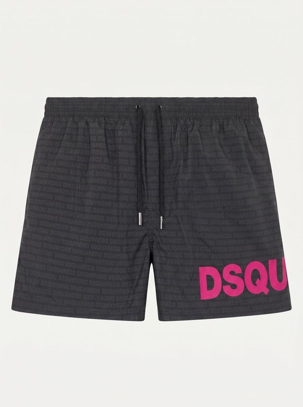 Logoed swimwear Black-Fuchsia Dsquared²
