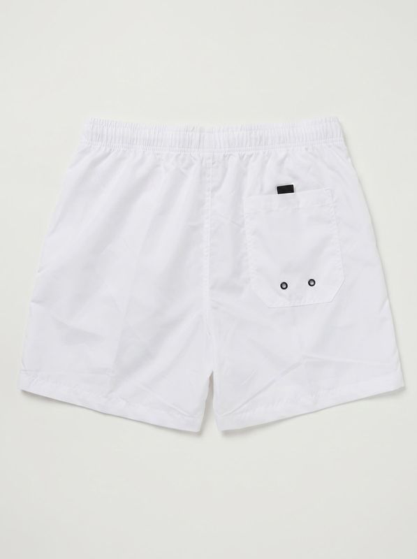 2. Solid color swimwear with side logo White DS2 ss26b02