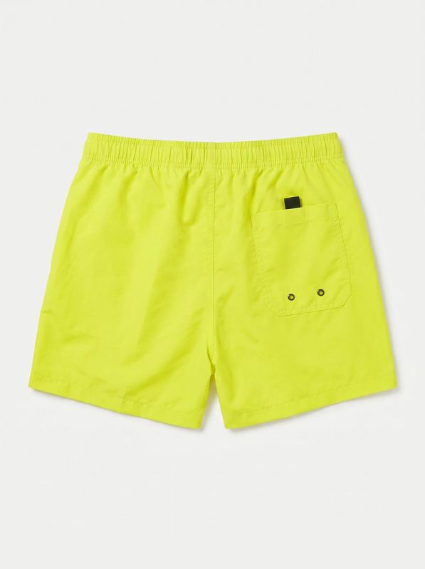 2. Solid color swimwear with side logo Lime DS2 ss26b02