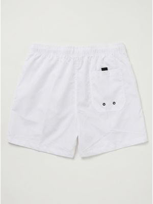 2. Solid color swimwear with side logo White