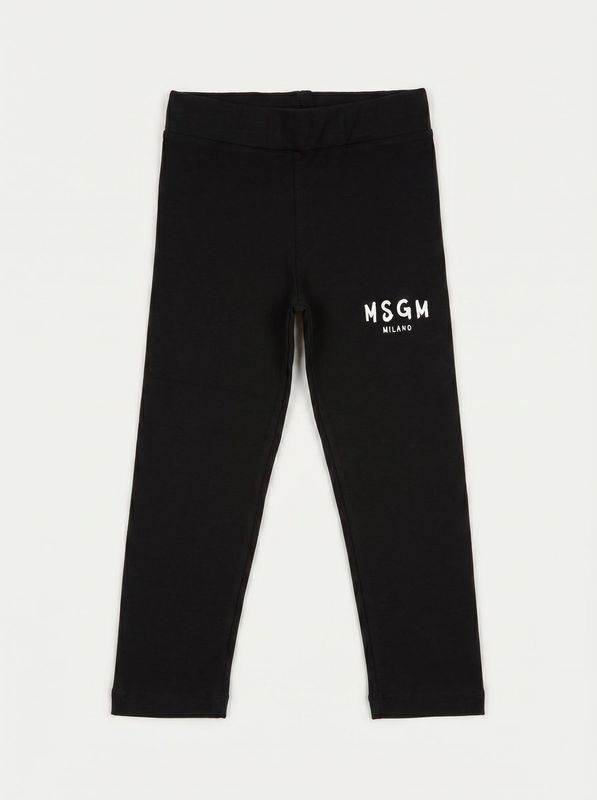 Logo leggings Black-White MSGM