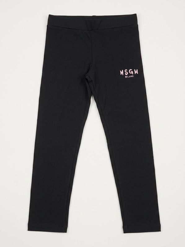 Logo leggings Black-Pink MSGM