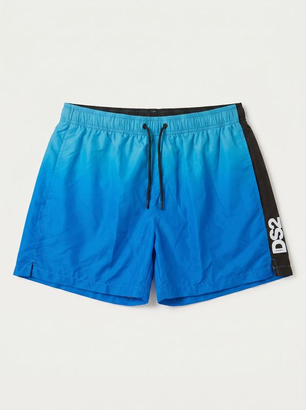 Costume mare logato Azzurro DS2