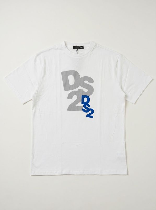 T-shirt logata Bianco DS2