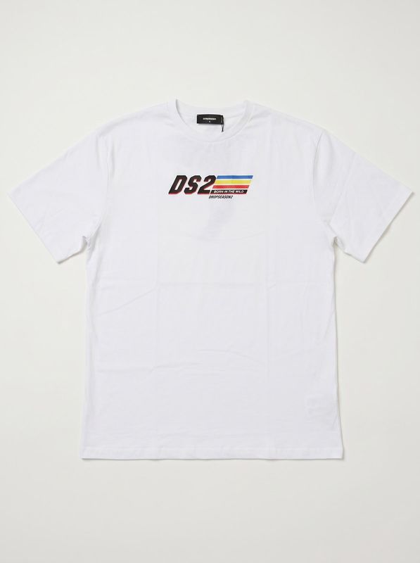 T-shirt logata Bianco DS2