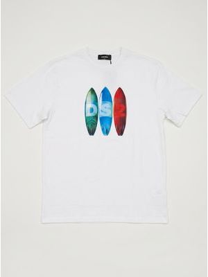 1. T-shirt logata Bianco