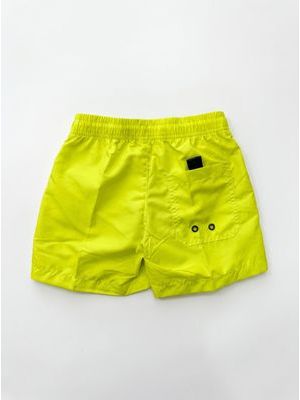 2. DROP SEASON solid color swimwear with side logo Lime