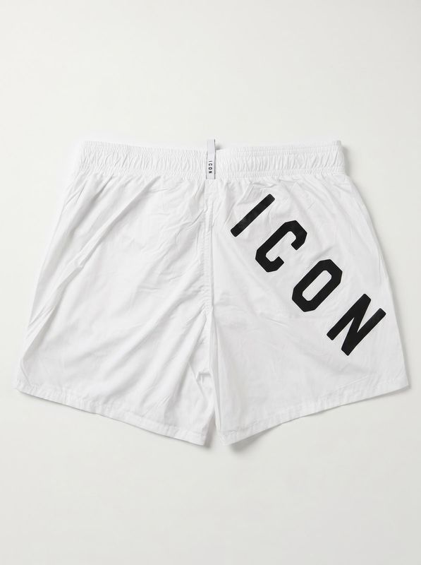 2. ICON solid color swimwear with front and back logo White Icon ibcs001178