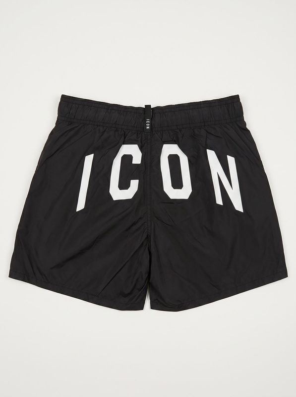 2. ICON solid color swimwear with back logo Black Icon ibcs001181