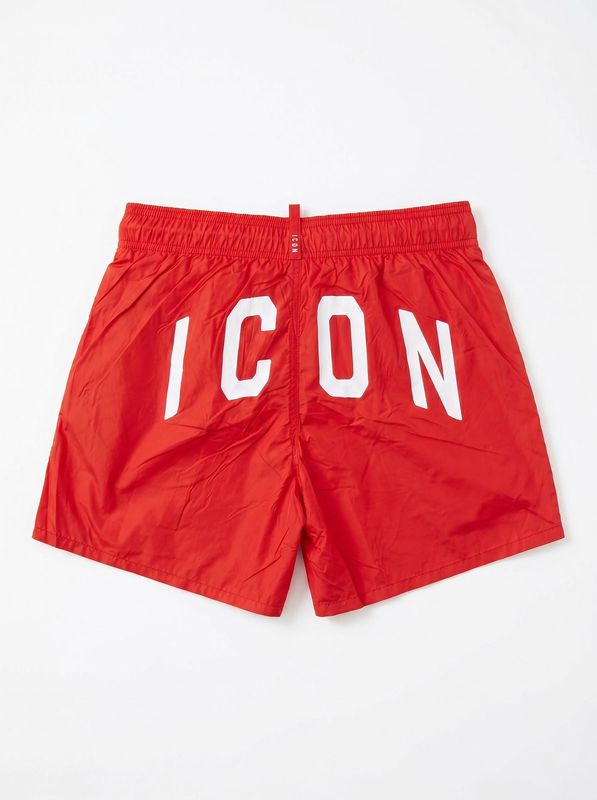 2. ICON solid color swimwear with back logo Red Icon ibcs001181