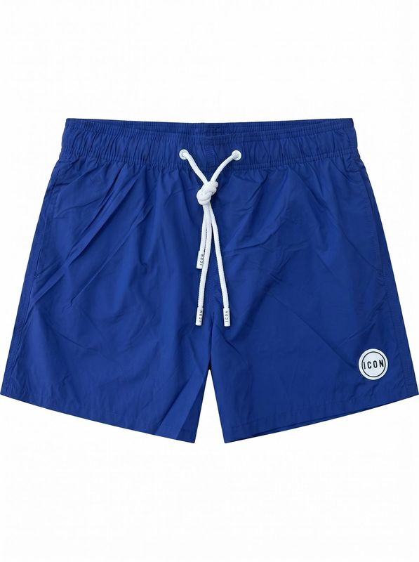 1. ICON solid color swimwear with back logo Royal Icon ibcs001181
