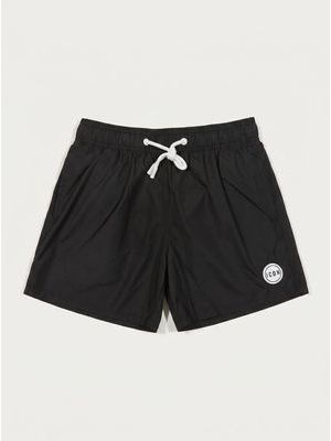 1. ICON solid color swimwear with back logo Black